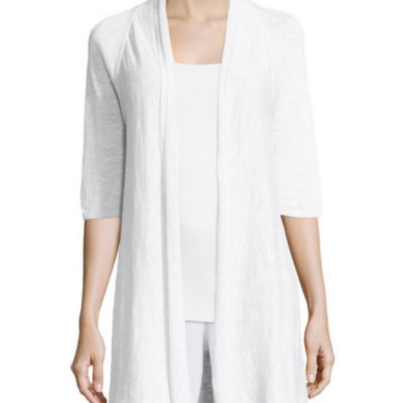 Eileen Fisher Sweaters - Eileen Fisher Linen Cotton Open Front Cardigan XL